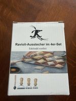 Ravioli-Ausstecher 4er-Set–Edelstahl rostfrei, mit Holzgriff