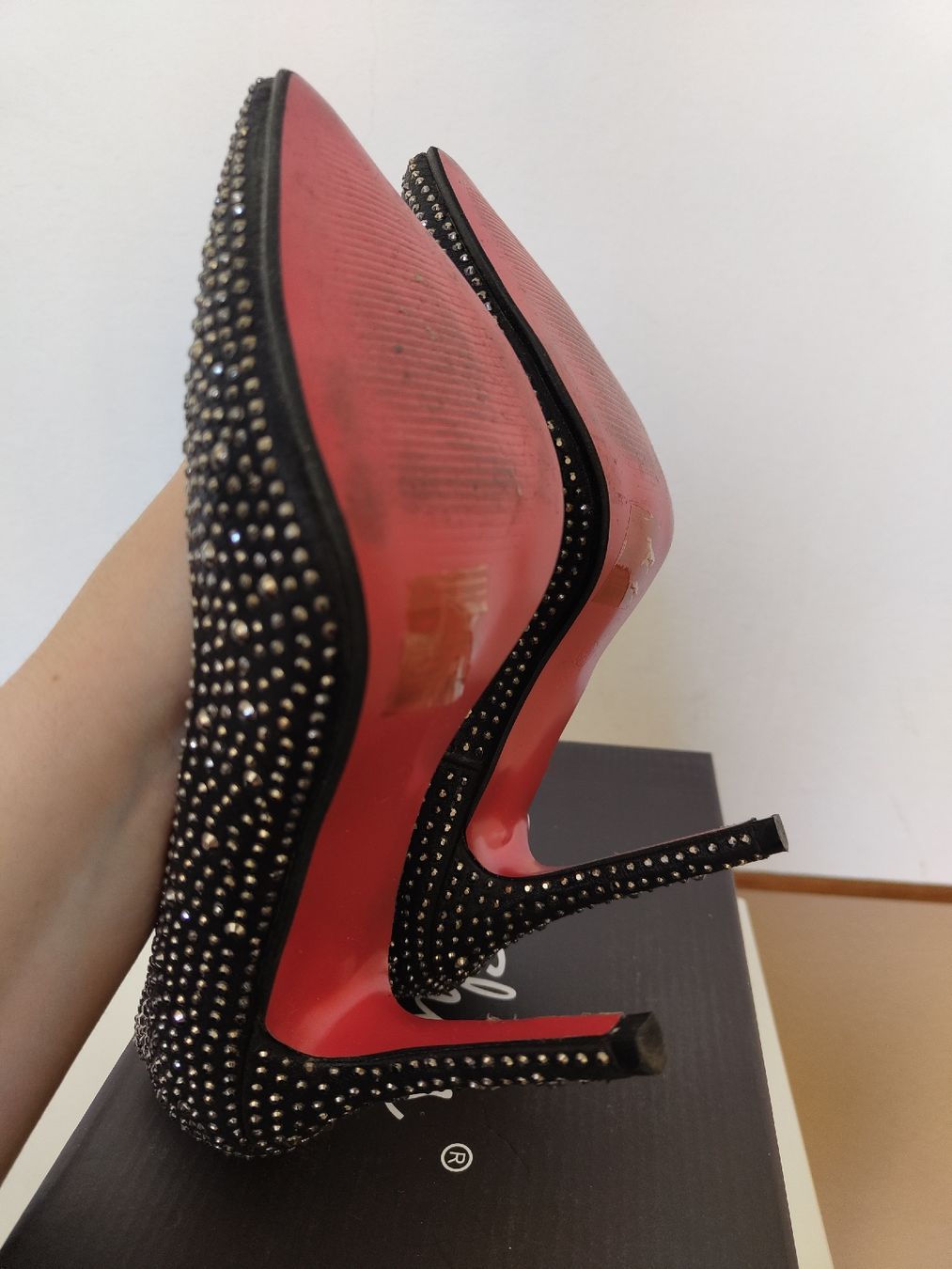 Scarpe da donna: Décolleté nere con strass, n.39 – Usato da Lugano venduto da mar_5j2q 7