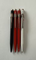 4 Caran d'Ache Kugelschreiber 849 Set gebraucht