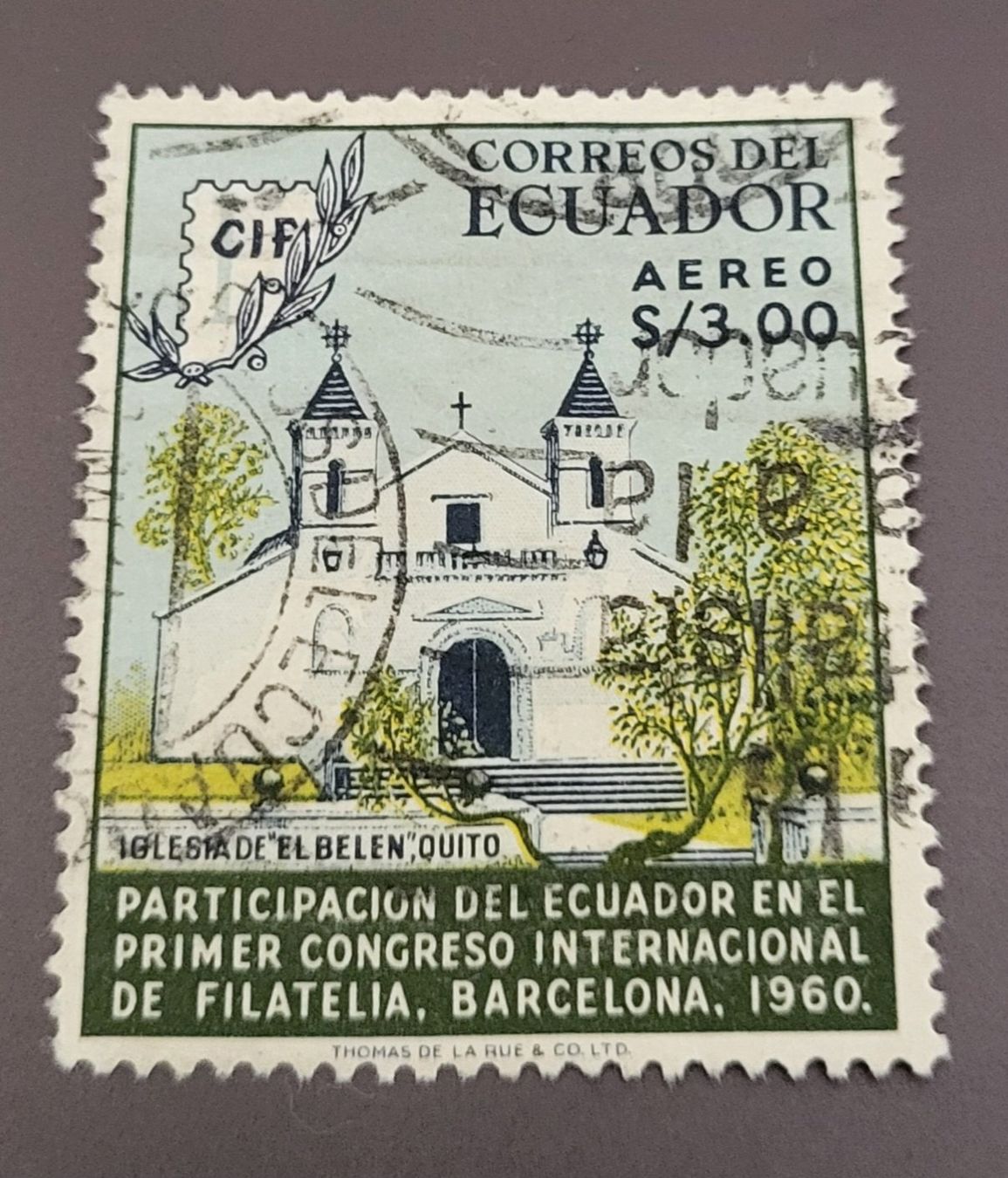 Tous les timbres: Ecuador 1961 briefmarke – D'occasion à St Gallen par Stampsalshobby