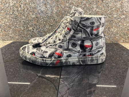 Philippe Plein 1978 Dollar Bill Hi Top Sneaker Schuhe Gr 43