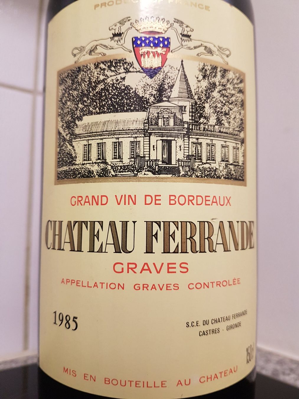 Wein: Chateau Ferrande 1985 Graves 150 cl. – Neu (gemäss Beschreibung) aus Grenchen von poggione 3
