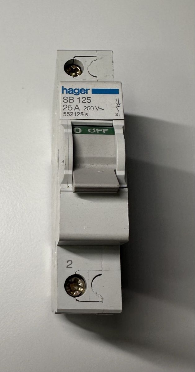 Hager Componenti elettronici: Hager Schalter SB 125 25A ab Fr 1 – Usato da steffisburg venduto da releve