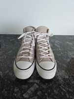Converse Chuck Taylor High Top beige Grösse 38 getragen