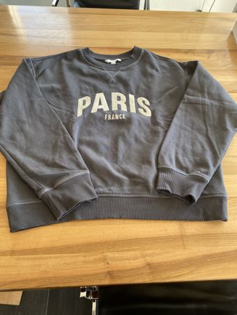 H&M Sweatshirt Paris, Gr. S, grau