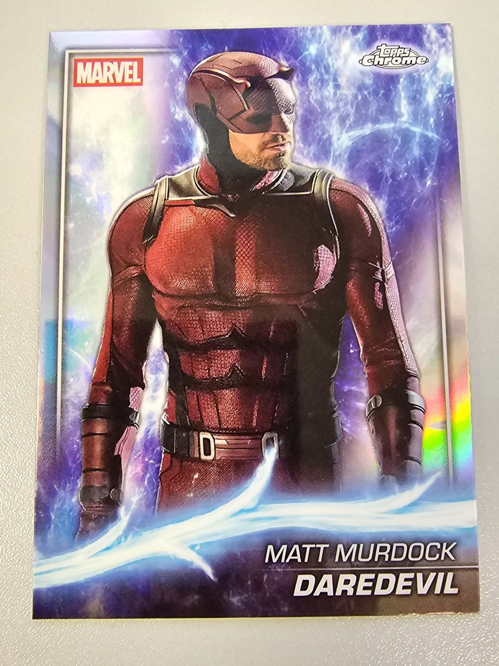 Topps Carte collezionabili: DAREDEVIL MATT MURDOCK 2025 Topps Chrome Marvel Studios Refr – Usato da Arth venduto da BricksCardsCollects