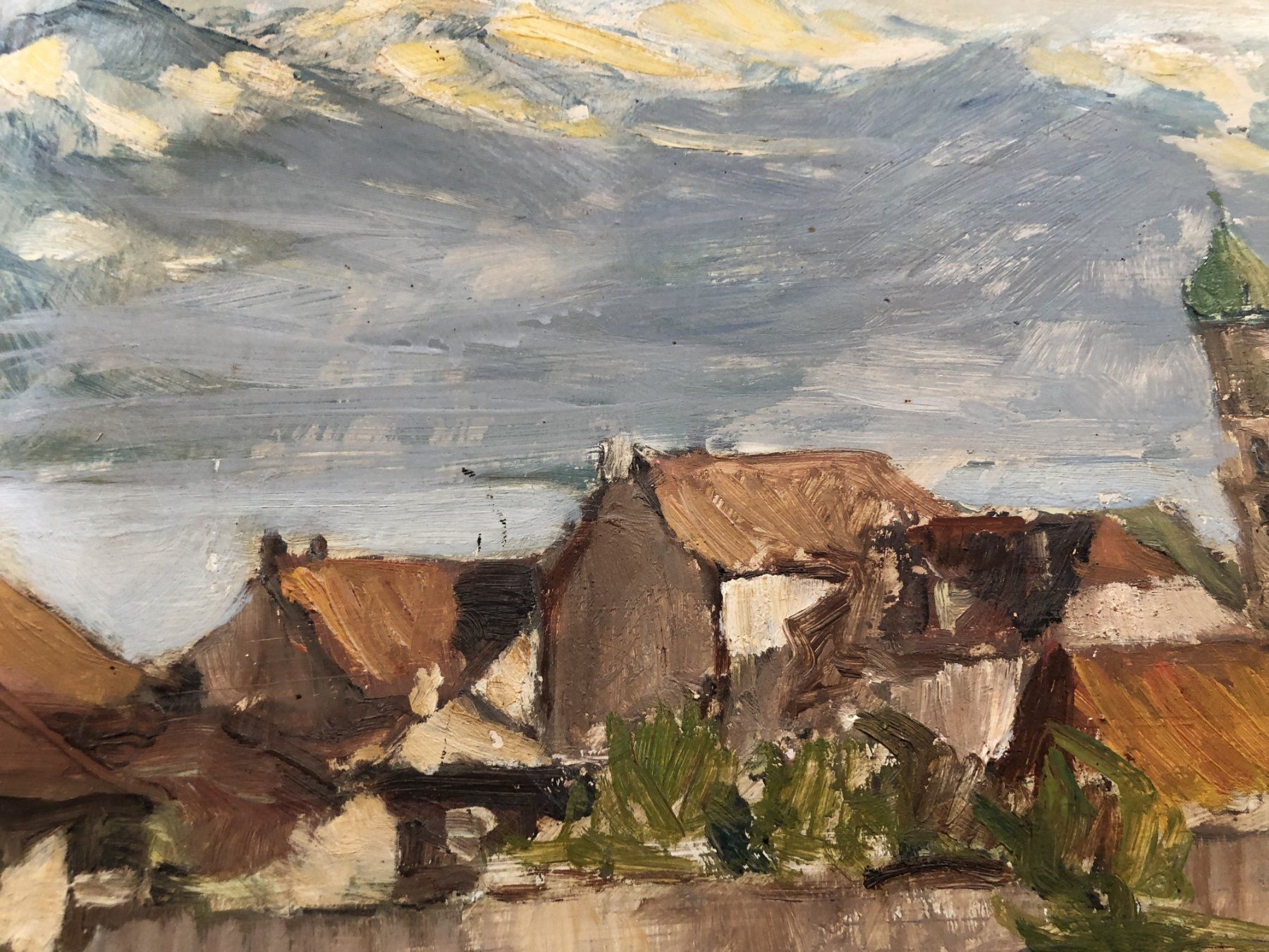 Gemälde: Ölgemälde - "Wasserburg am Bodensee" - signiert – Gebraucht aus Schaffhausen von durruti 3