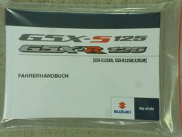Bedinungsanleitung  Suzuki GSX-S / R  Deutsch   2022-2025