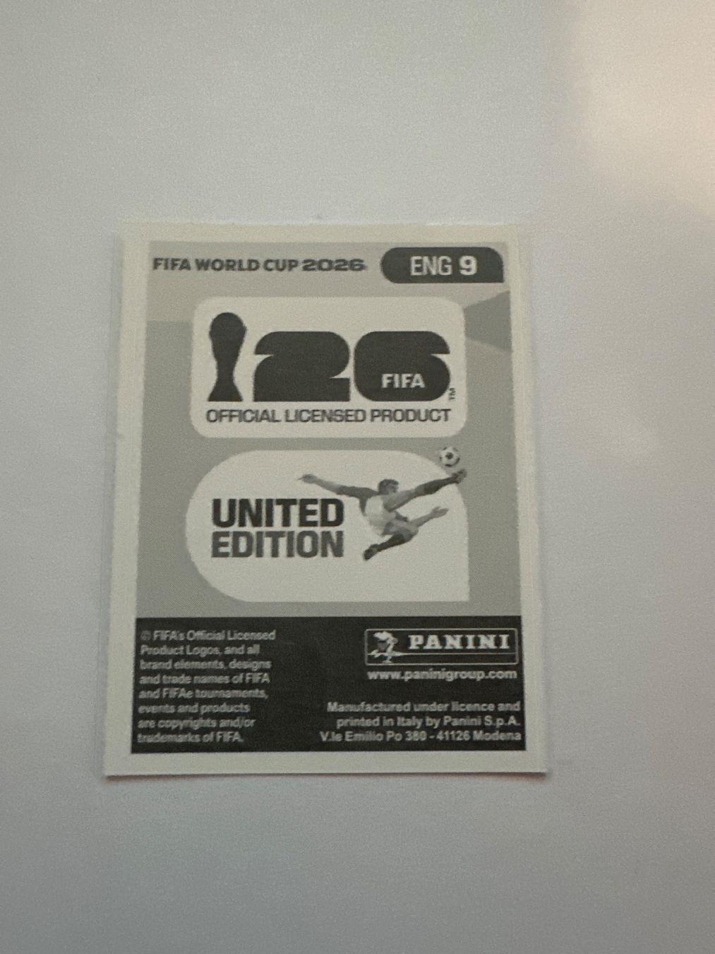 Panini Carte collezionabili: Panini FIFA WM 2026 Sticker - ENG 9 – Usato da Sulz AG venduto da DealWerk 1