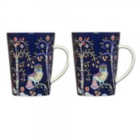 6 x Iittala Taika: blau Henkelbecher 0,40L