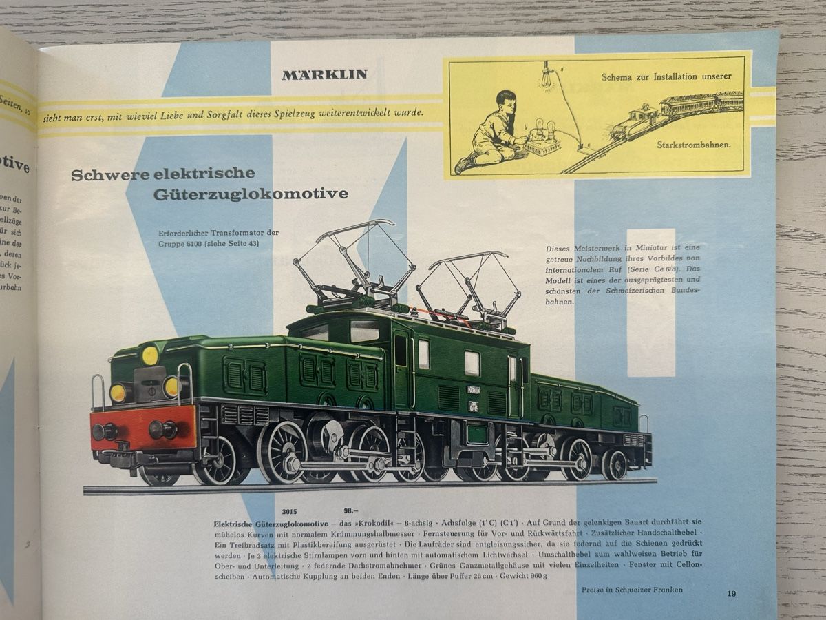 Märklin Modellini di ferrovie: Märklin Katalog 1959 – Usato da Lupsingen venduto da New-Haven 2