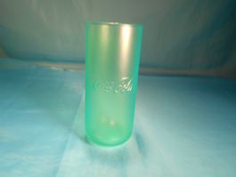 CocaCola Trinkglas, leuchtendes Neongrün