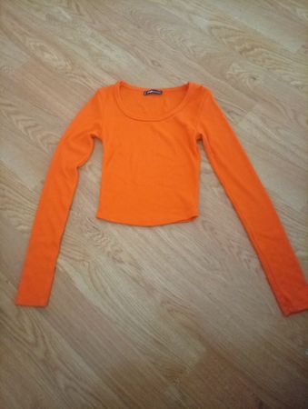 FB Sister Langarmshirt orange Grössse XXS 