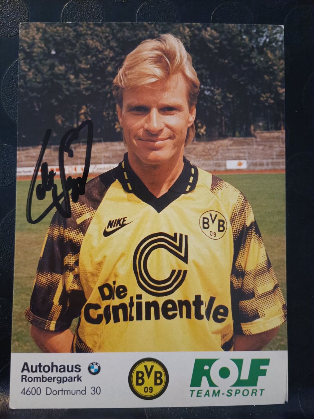 Autografi: Lothar Sippel - BVB - Handsignierte alte Karte – Usato da Menziken venduto da Artographs