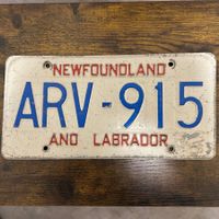 🇨🇦 Autoschild, Newfoundland Labrador ARV-915 - Kanada