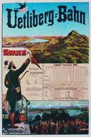 UETLIBERGBAHN ZUERICH SPLENDID ! 1895 - Plakat
