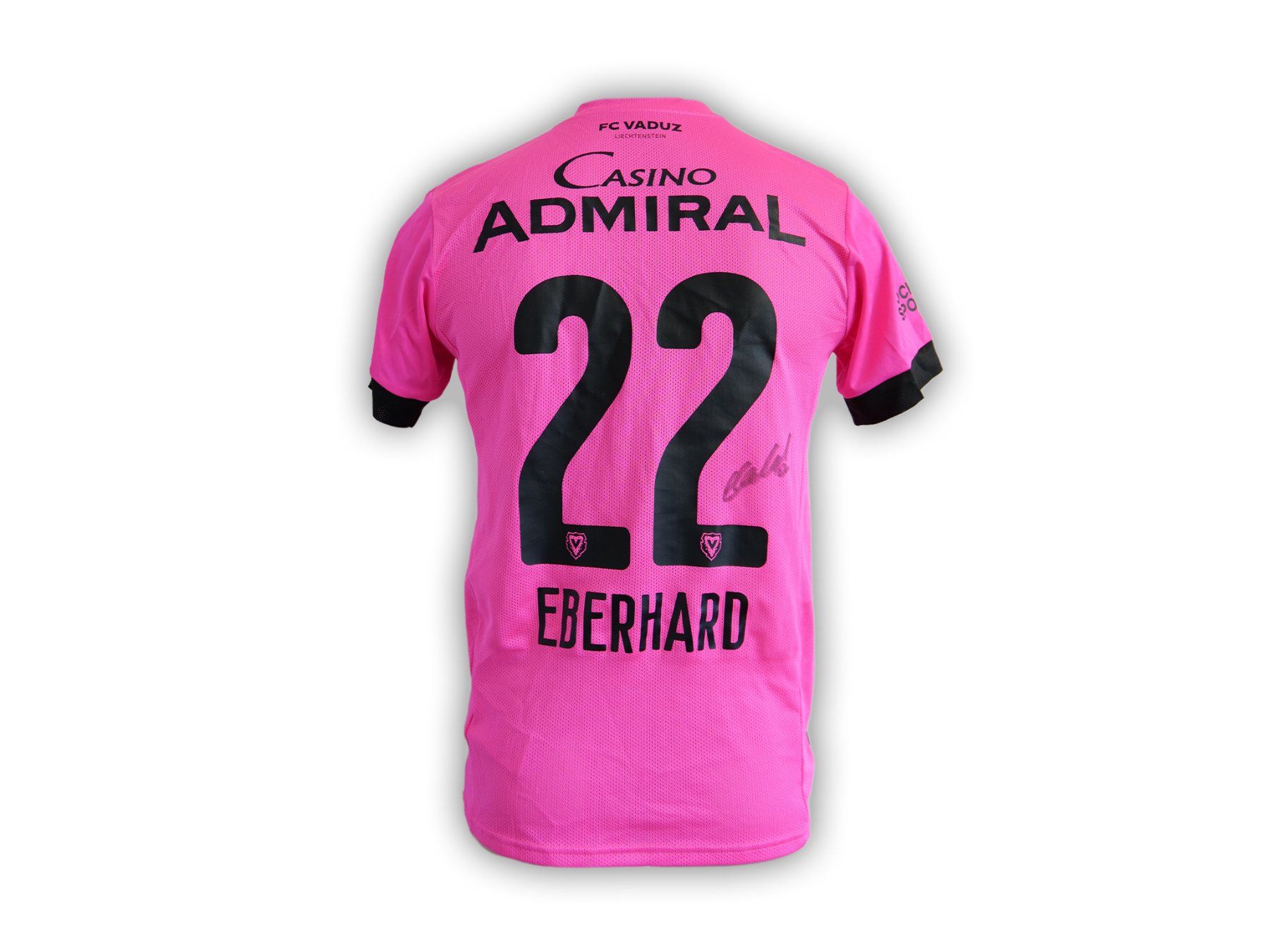 Puma Leibchen & Hosen: FC Vaduz Matchworn Sondertrikot "22-EBERHARD" – Gebraucht aus Vaduz von fcvaduz1932 1