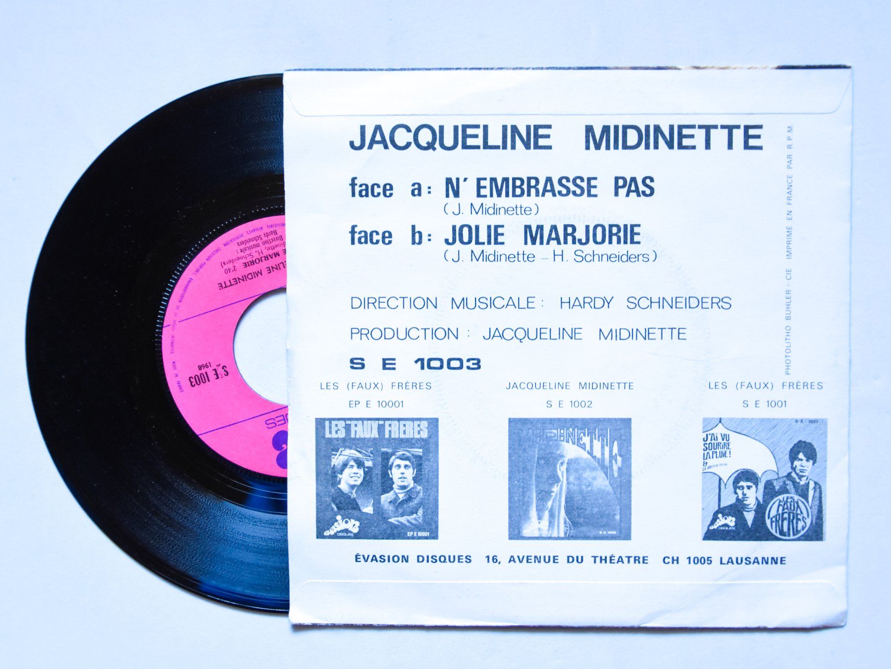 Dischi in vinile: Jacqueline Midinette - N'embrasse pas – Usato da Belmont-sur-Yverdon venduto da ag97 1