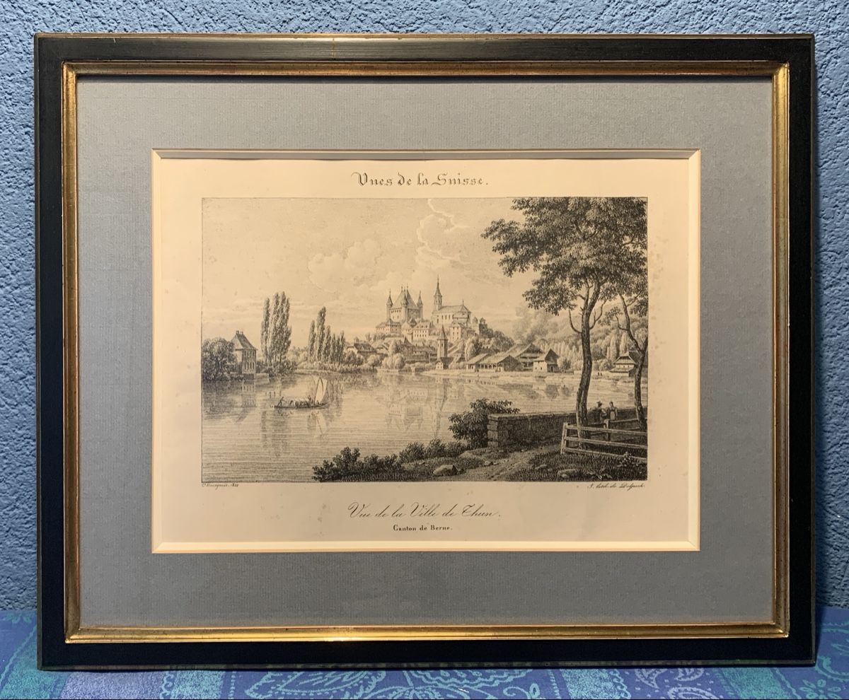 Incisioni: Vue panoramique de THUN – Usato da Veytaux venduto da Latourelle