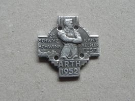 Abzeichen Kantonal Schwingfest Schwingen Arth SZ 1952