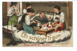 Militär - Humor - Ein schöner Traum - Beau rêve du soldat !