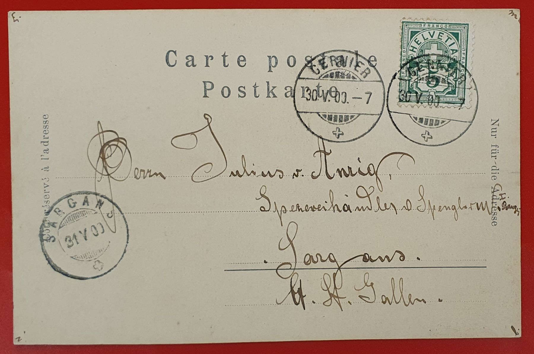 Cartoline postali: Cernier 1900 - Dorfpartie im Winter – Usato da Kreuzlingen venduto da Rschweiz1 1