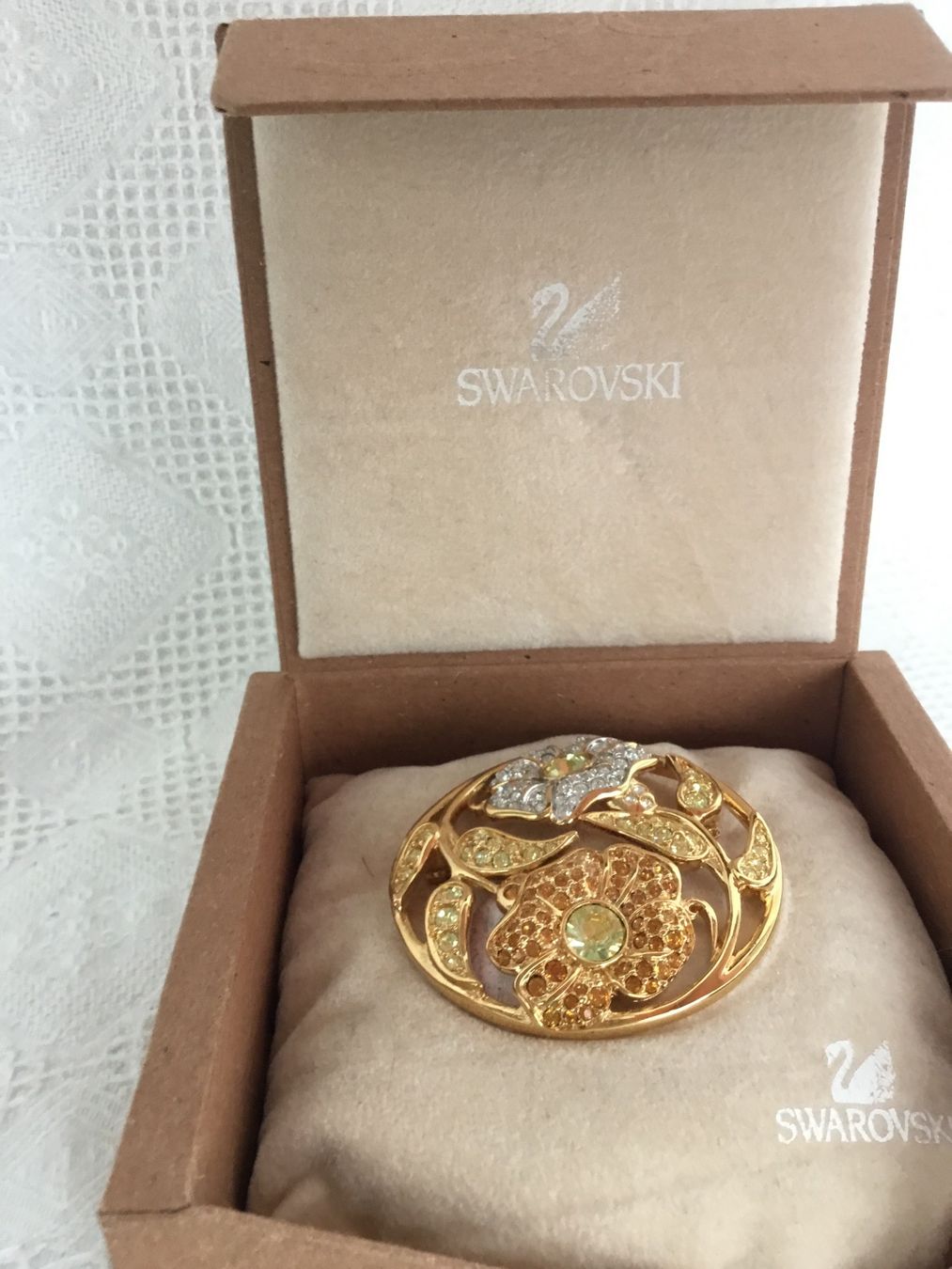 Swarovski Spille & Fermagli: Ältere seltene Swarovskibrosche – Usato da St. Gallen venduto da chamilla 1