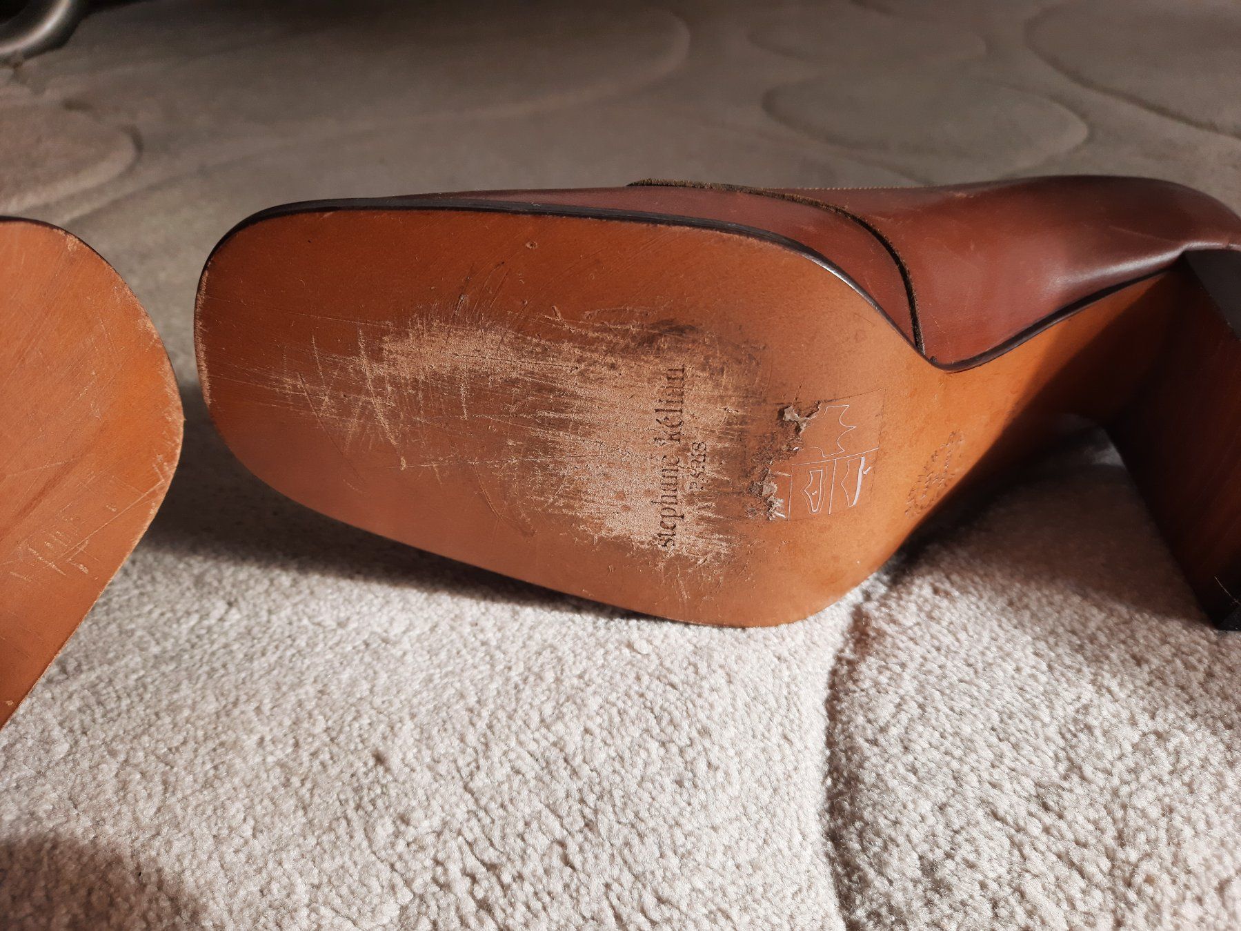 Scarpe da donna: Escarpins cuir marron – Usato da Genève venduto da celima48 4