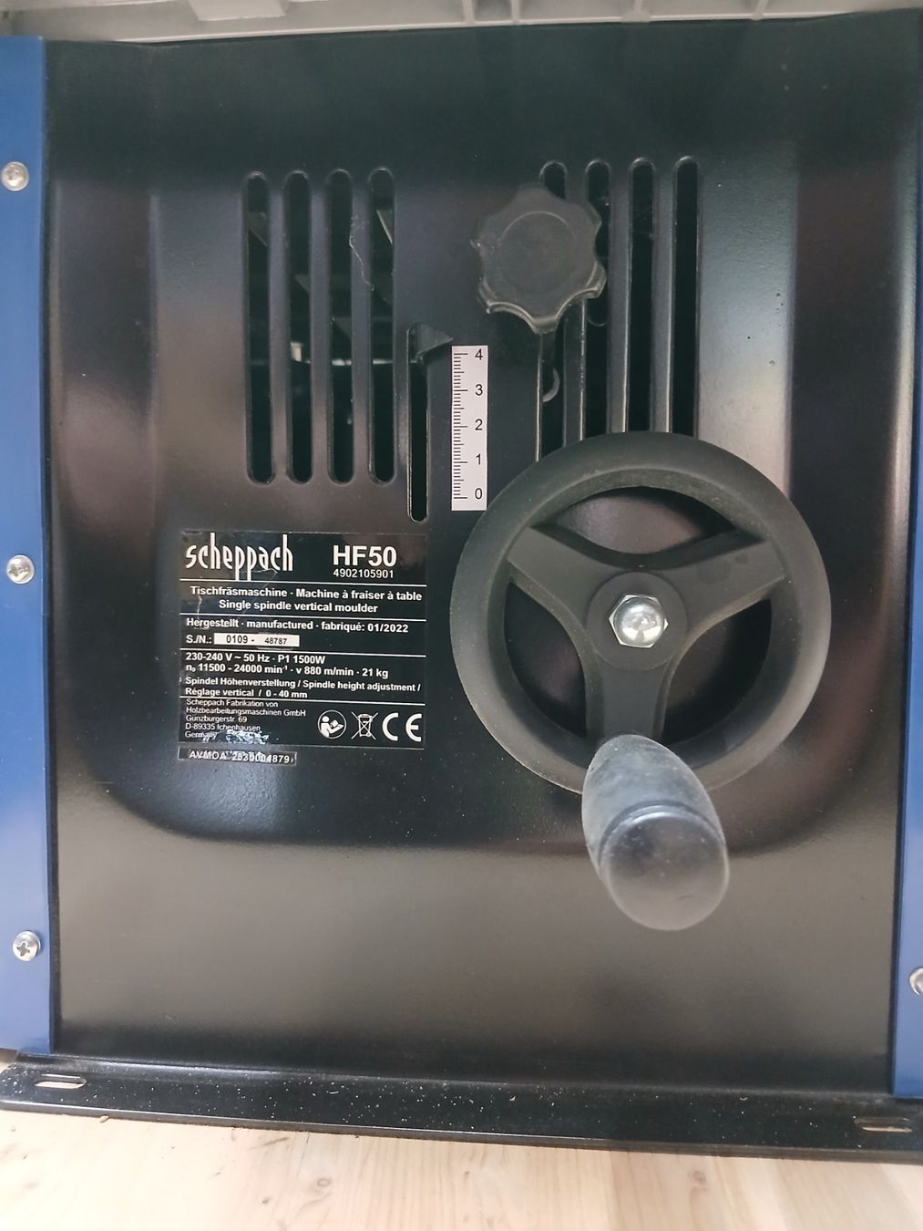 Scheppach Tutte le macchine: Kehlmaschine Scheppach HF 50 – Usato da Full-Reuenthal venduto da Zitronenholz 1