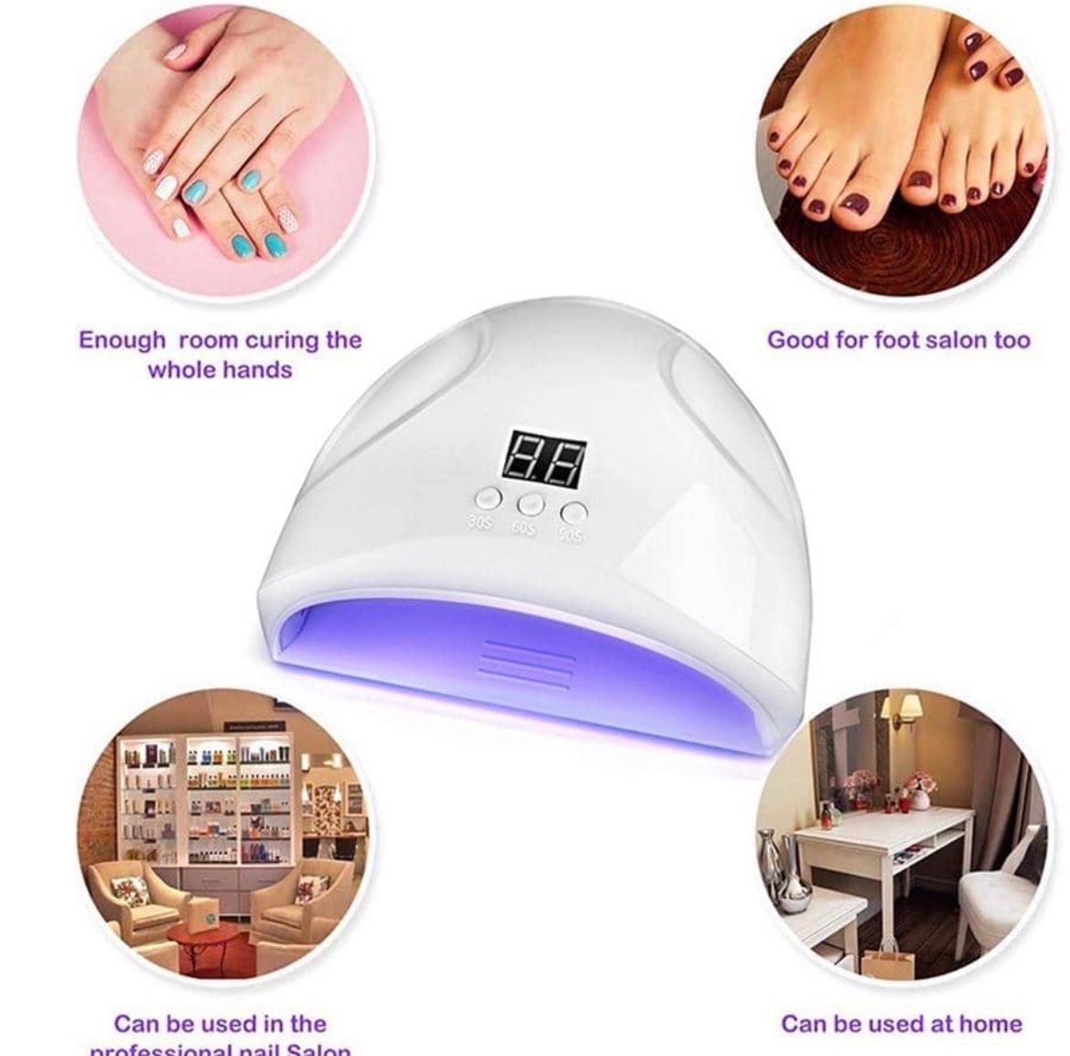 Unghie finte: Nagel Lampe LED UV Lichthärtungsgerät – Nuovo e nell'imballaggio originale da Emmenbrücke venduto da ShopDirect 1