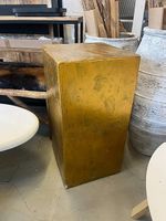 Deko Blumensäule Vintage Shabby Gold