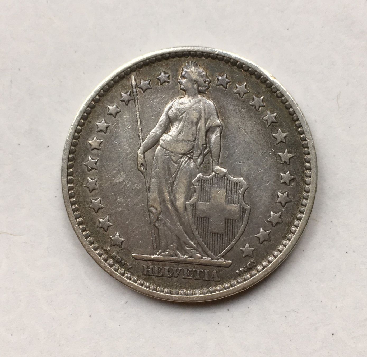 Tutti le monete: 1875 2 Franken ss-vz mit Patina – Usato da Kirchberg SG venduto da Helveticus00 1