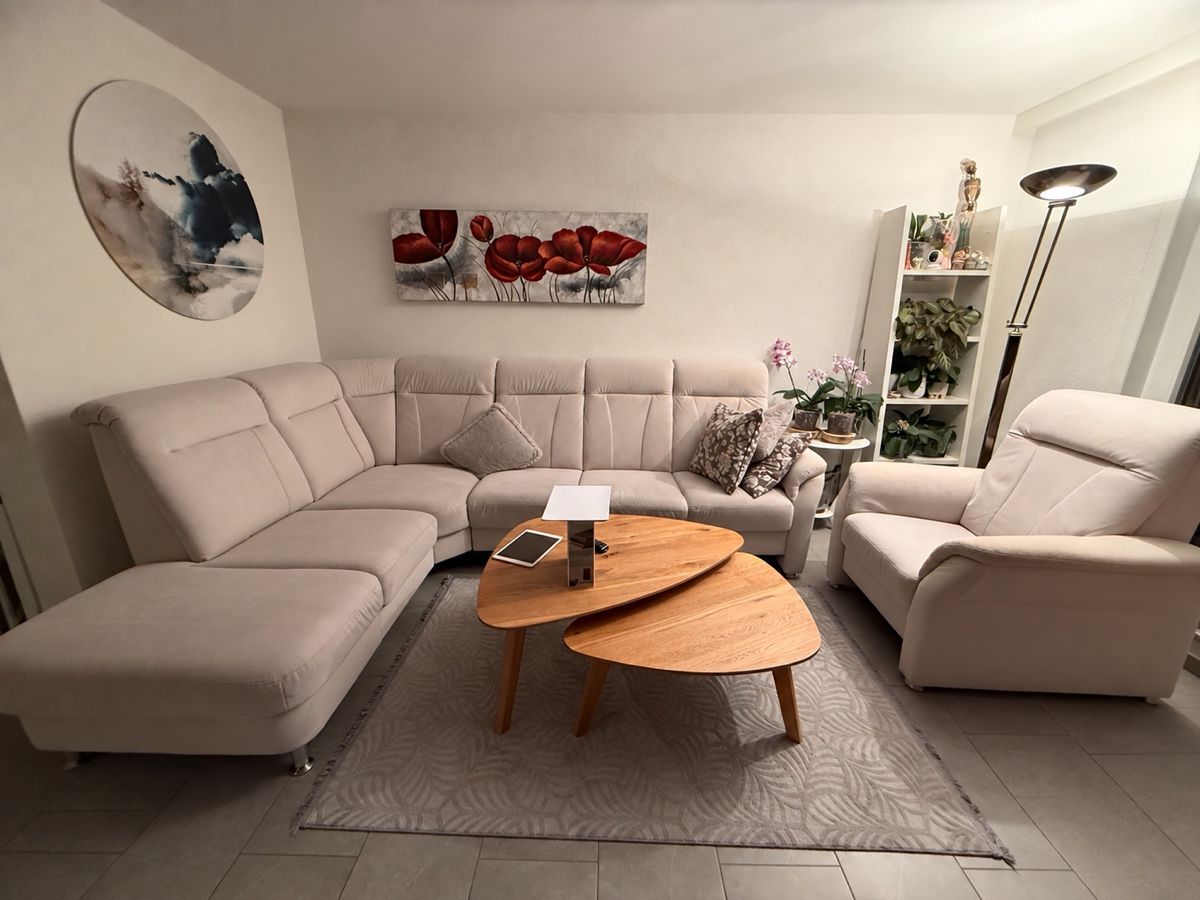 Sofas: Ecksofa mit Sessel – D'occasion à Diegten par MLS_34