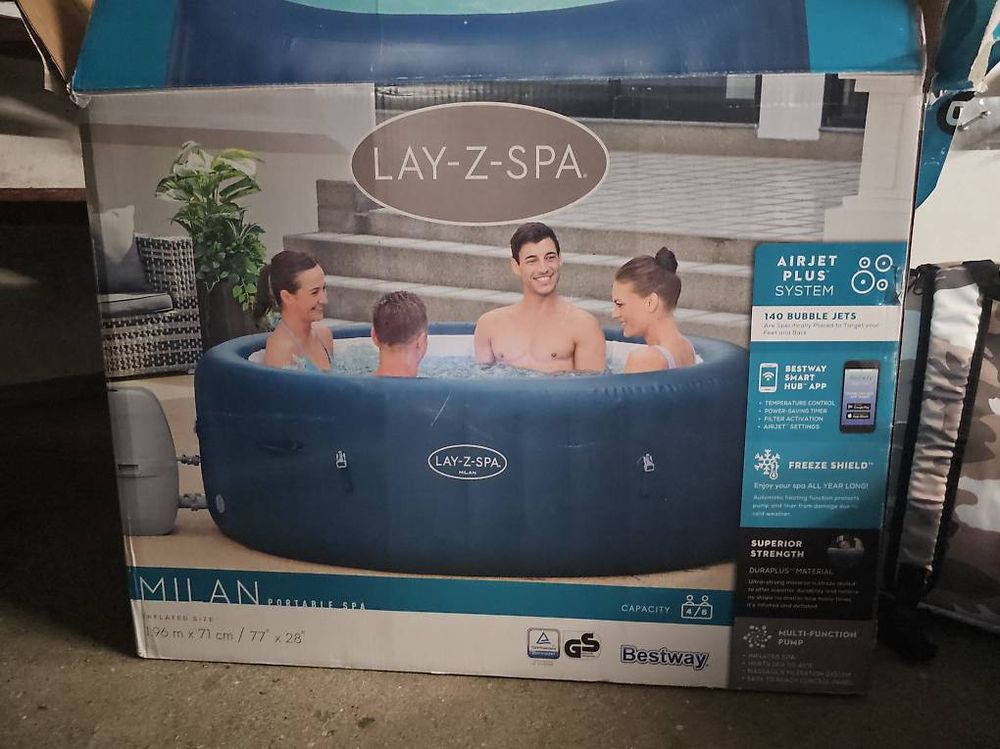 Piscina Idromassaggio Gonfiabile Lay Z Spa 206 X 71h Cm, Categoria - Foto 11