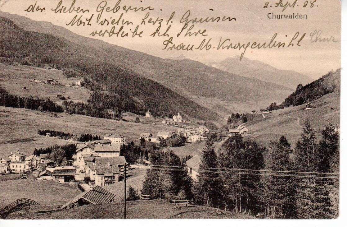 Cartoline postali: Churwalden – Usato da Wolhusen venduto da Curver9