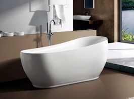 Freistehende Badewanne aus Sanitäracryl