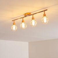 Spot Design Cuivre 4 Lampes, état impeccable!