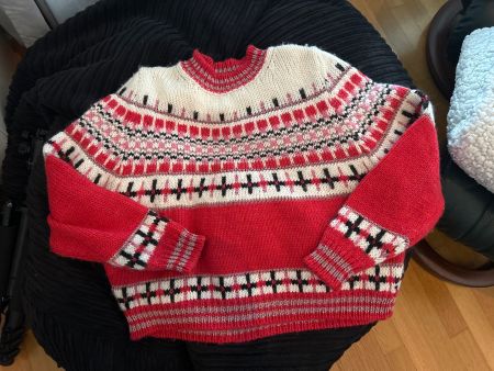 ESSENTIEL ANTWERP rochers jacquard sweater SMALL