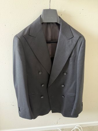 Herren Flanell Sakko Suitsupply Wolle schwarz guter Zustand