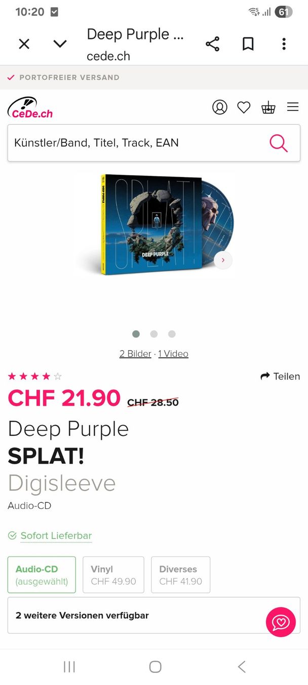 CD: Deep Purple – Nuovo (secondo la descrizione) da Fällanden venduto da Bengel1967 4