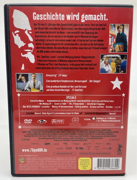 Dvd „good Bye Lenin!“ Xedition Mit Tollem Bonusmaterial 