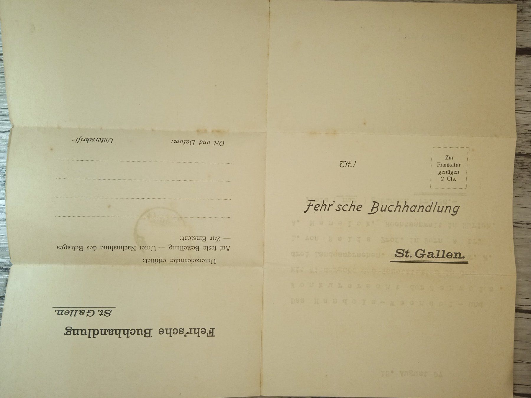 Tutti i francobolli: TR56 Document + Timbre Suisse 1907 – Usato da Cousset venduto da Patrick_Collections 2