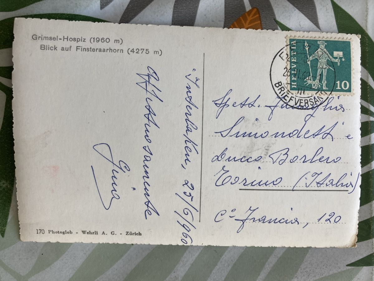 Ansichtskarten: 27)Grimsel Hospiz! – Gebraucht aus Ascona von ruru4150 1