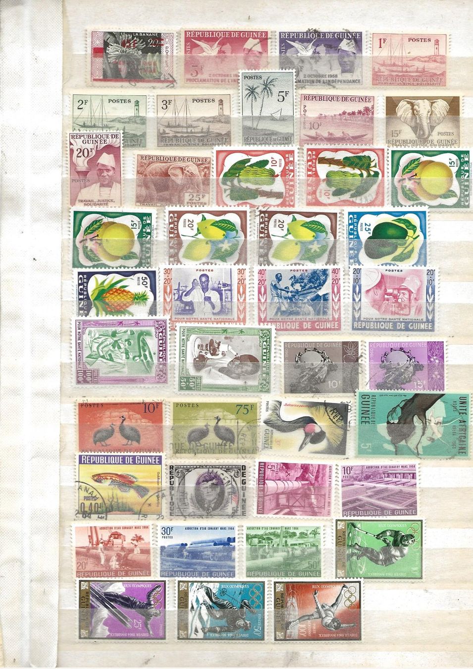 Tutti i francobolli: Guinée République 02 1959 ... – Usato da Sion venduto da PierreP01
