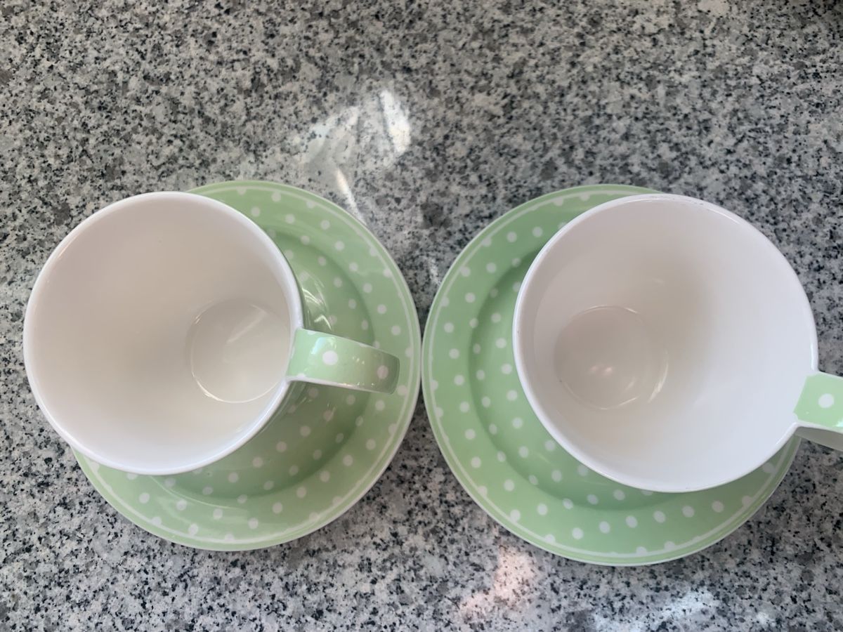 Greengate Tazze: 2 Greengate Tassen Dotty pale green – Usato da Ellikon an der Thur venduto da Bali1999 3