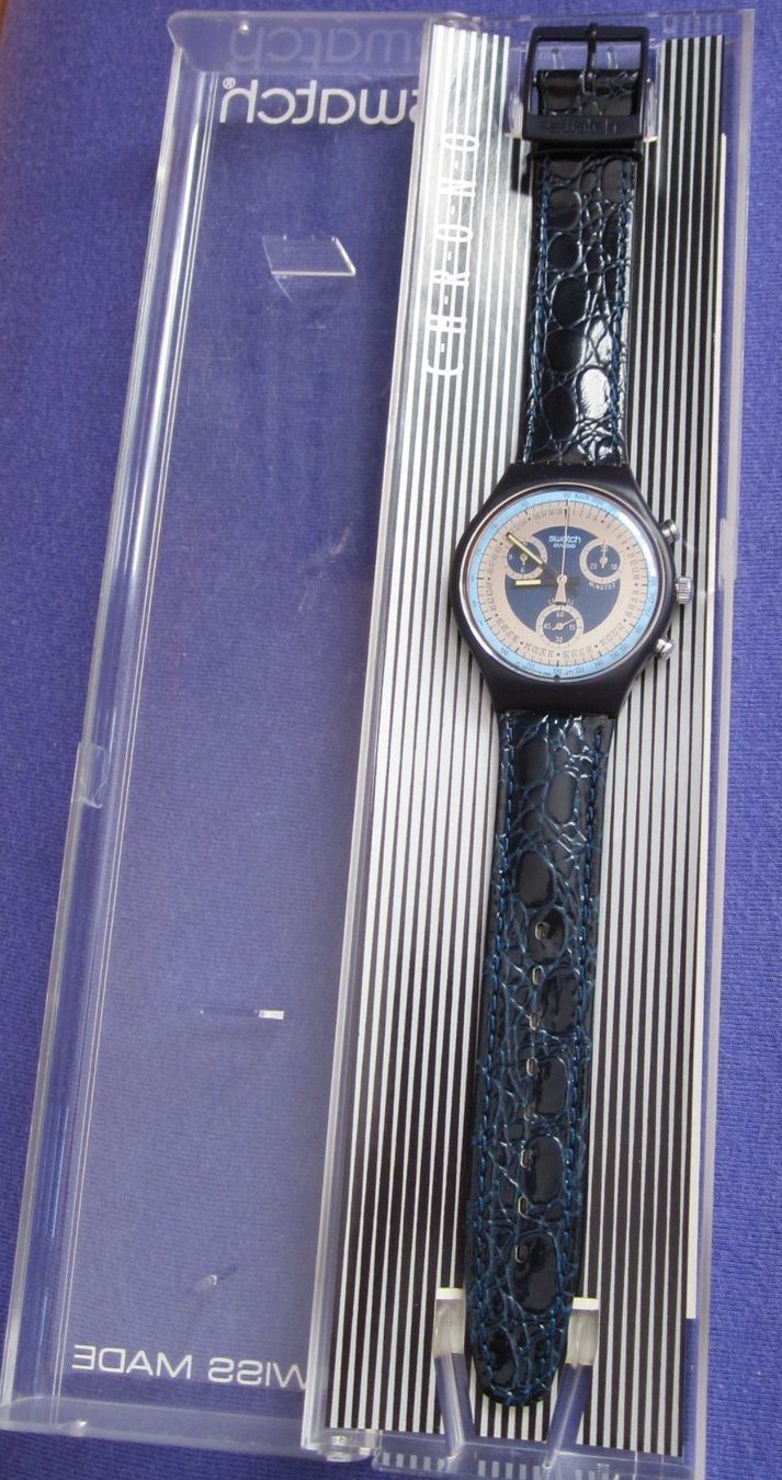 Swatch Orologi: Swatch Chrono Silver Star SCN102, 1990 – Nuovo e nell'imballaggio originale da Grüningen venduto da ald_8cjy 5