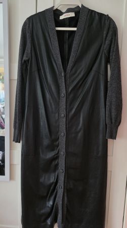 Kleid Lederimitat