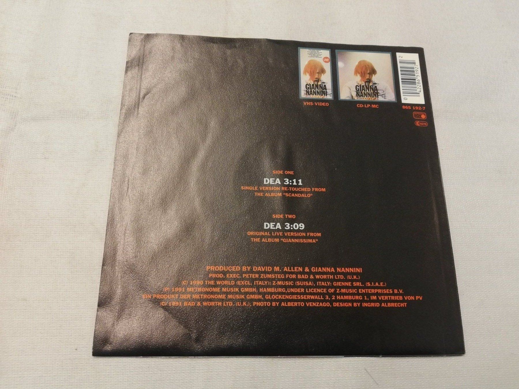 Dischi in vinile: GIANNA NANNINI - DEA (SINGLE 7") – Usato da Bern venduto da Vinylsound.ch 1
