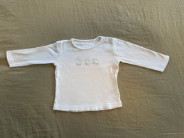 Baby-Shirt Langarm mit Schäfli, Grösse 6-9 Monate