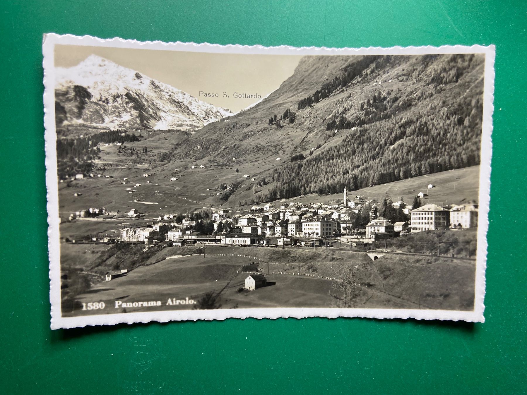 Ansichtskarten: Panorama Airolo – Gebraucht aus Steg VS von _vinci_